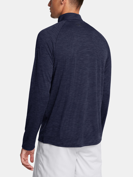 Under Armour Tricou bărbătesc Under Armour UA Tech Textured 1/2 Zip-BLU