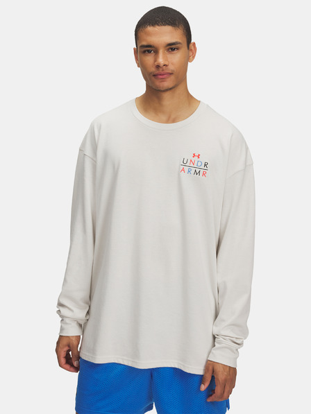 Under Armour Tricou bărbătesc Under Armour UA HWT MODERN SPORT OS LS-WHT