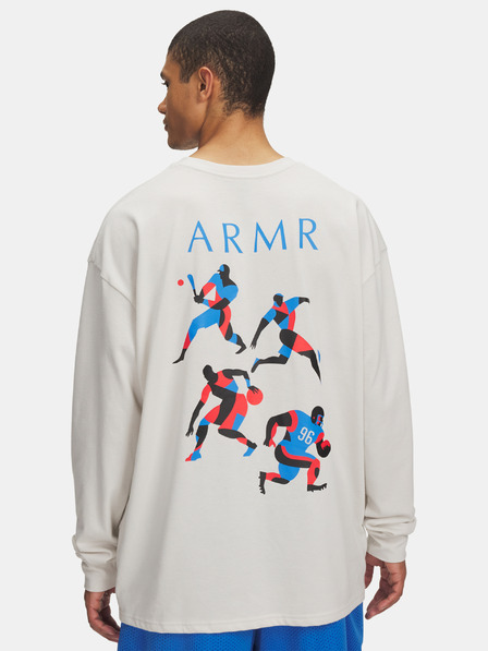 Under Armour Tricou bărbătesc Under Armour UA HWT MODERN SPORT OS LS-WHT