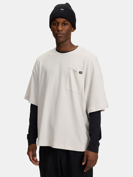 Under Armour Tricou pentru bărbați Under Armour UA Rival Waffle Crew-WHT