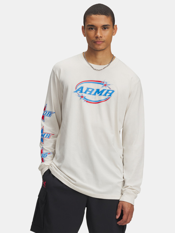 Under Armour Tricou pentru bărbați Under Armour UA 60/40S STACKED STARS LS-BRN