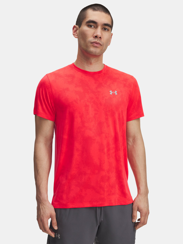 Under Armour Tricou pentru bărbați Under Armour UA Launch Camo SS-RED