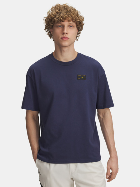 Under Armour Tricou pentru bărbați Under Armour UA HWT WOVEN LABEL SS-BLU
