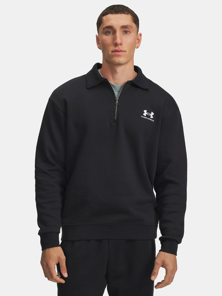 Under Armour Jachetă bărbătească Under Armour UA Icon Flc Collar 1/4 Zip-BLK