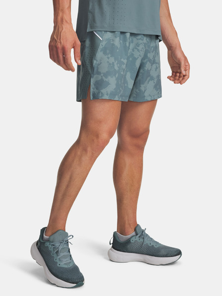 Under Armour Pantaloni scurți pentru bărbați Under Armour Launch Pro 7in Prtd Short-GRN
