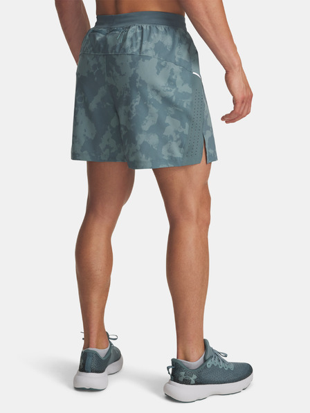 Under Armour Pantaloni scurți pentru bărbați Under Armour Launch Pro 7in Prtd Short-GRN