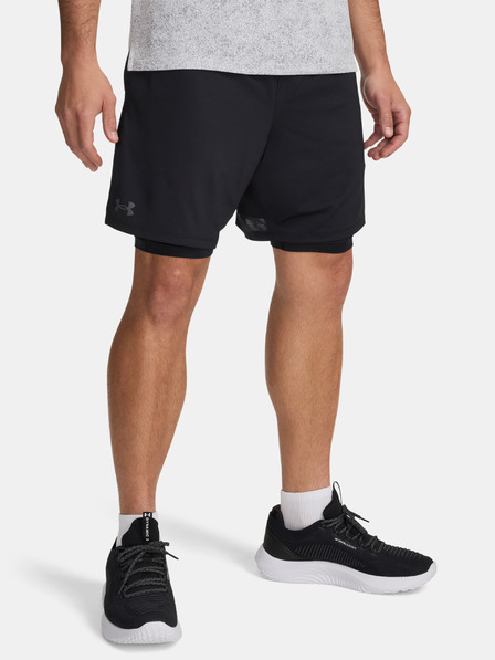 Under Armour Pantaloni scurți pentru bărbați Under Armour UA Tech Vent 2in1 Short-BLK