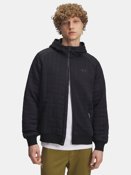 Under Armour Hanorac pentru bărbați Under Armour UA Unstoppable Flc Txtr FZ-BLK