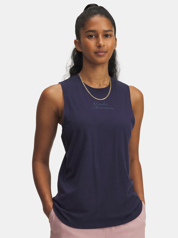 Under Armour Top pentru femei Under Armour UA Varsity Tank-BLU