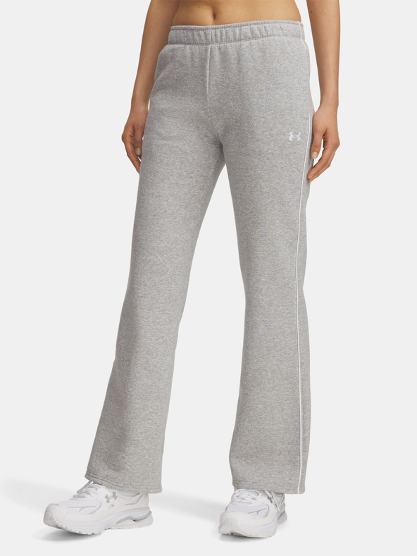 Under Armour Pantaloni sport pentru femei Under Armour UA Rival Flc Piped Pant-GRY