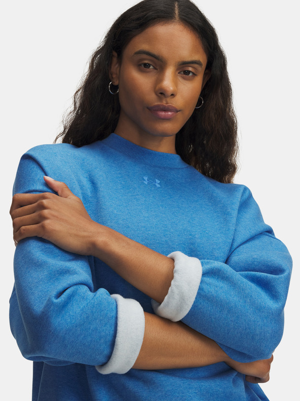 Under Armour Hanorac damă Under Armour UA Rival Fleece OS Crew-BLU