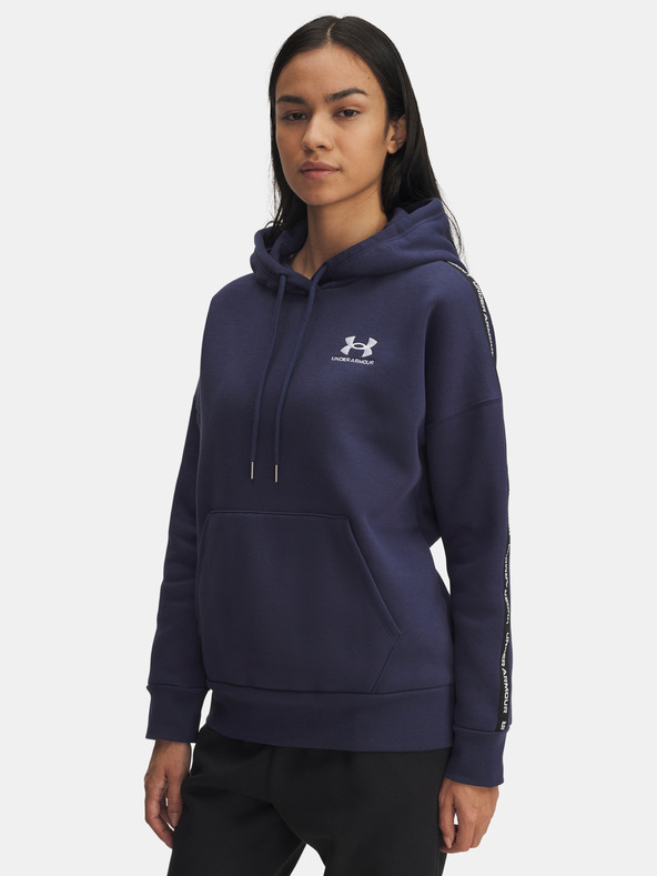 Under Armour Hanorac damă Under Armour Icon Fleece Taped Hdy-BLU