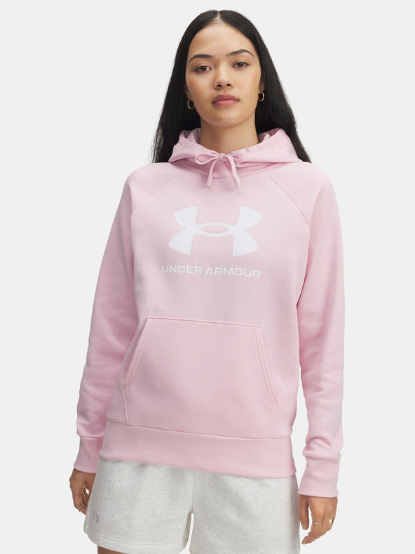 Under Armour Hanorac damă Under Armour UA Rival Fleece Big Logo HD-PNK