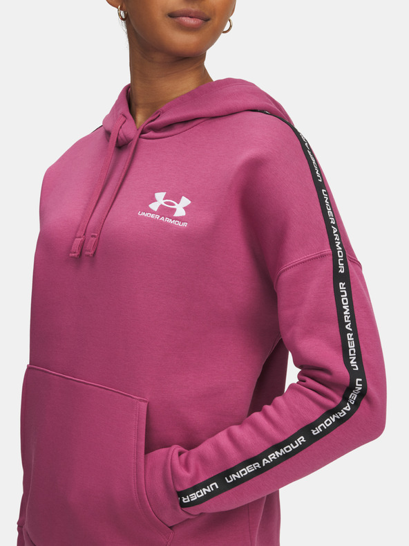 Under Armour Hanorac damă Under Armour Icon Fleece Taped Hdy-RED
