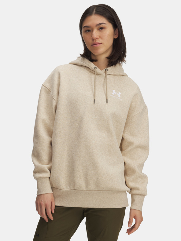 Under Armour Hanorac damă Under Armour UA Icon Fleece OS Hoodie-BRN