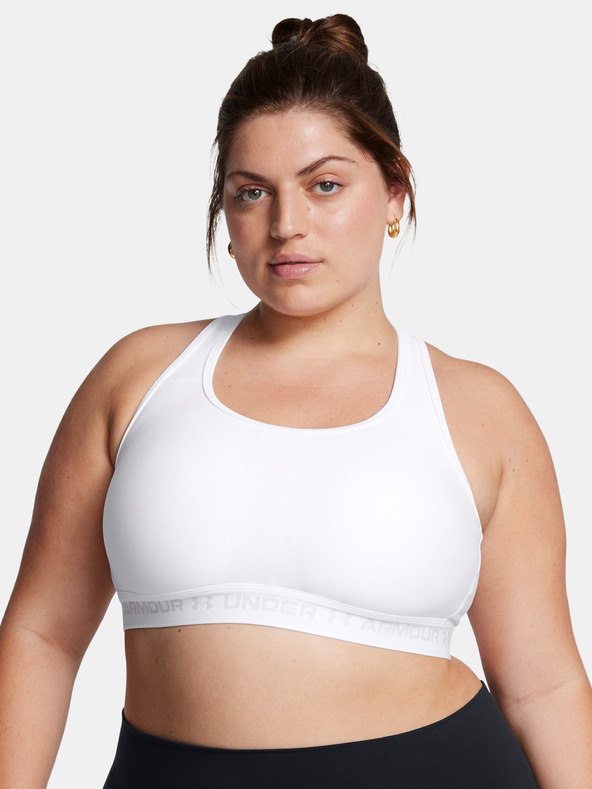 Under Armour Sutien pentru femei Under Armour UA Crossback Mid Bra&-WHT