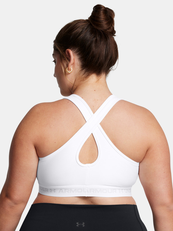 Under Armour Sutien pentru femei Under Armour UA Crossback Mid Bra&-WHT