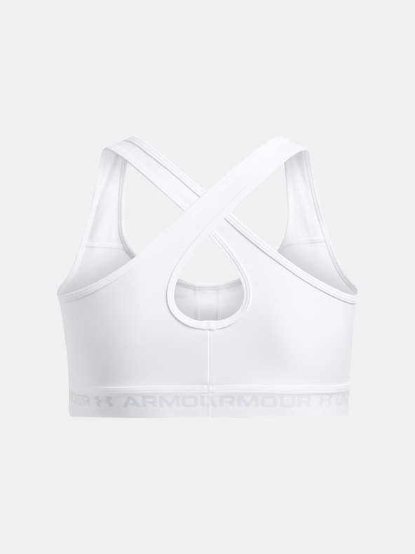 Under Armour Sutien pentru femei Under Armour UA Crossback Mid Bra&-WHT