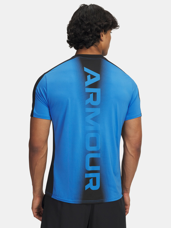 Under Armour Tricou pentru bărbați Under Armour UA HG Wordmark SS-BLU