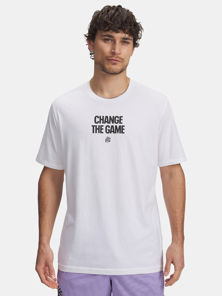 Under Armour Tricou pentru bărbați Under Armour Curry Playable Tee 1-ALB