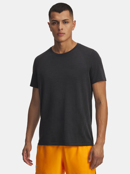 Under Armour Tricou pentru bărbați Under Armour UA Trail Run Wool SS-BLK