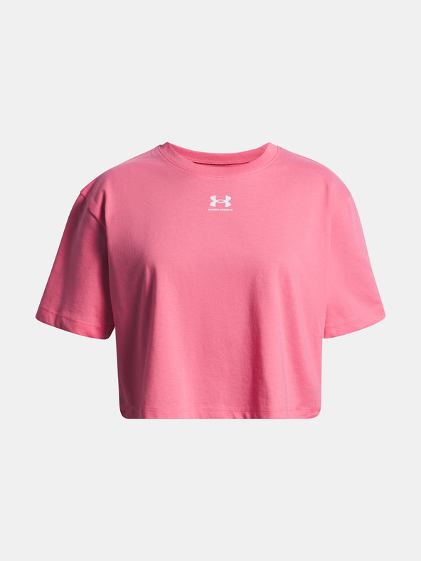Under Armour Tricou fată Under Armour UA Rival SS-PNK