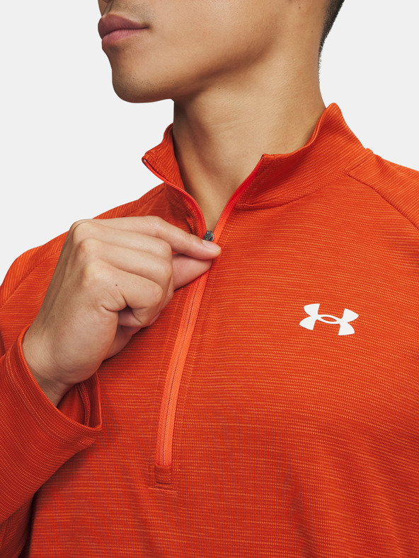 Under Armour Tricou pentru bărbați Under Armour UA Tech Textured 1/2 Zip-ORG