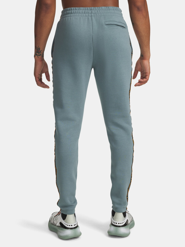 Under Armour Pantaloni de trening pentru bărbați Under Armour UA Icon Fleece Jgr Taping-BLU