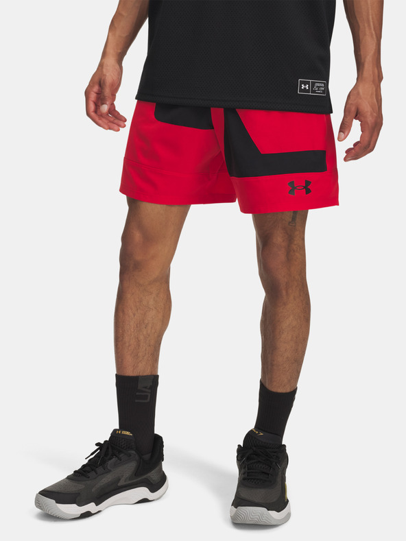 Under Armour Pantaloni scurți pentru bărbați Under Armour UA M Zone 7in Wvn Short Grphc-RED