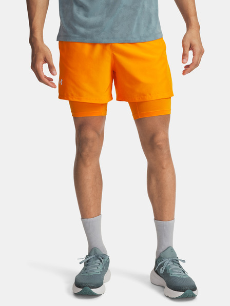 Under Armour Pantaloni scurți pentru bărbați Under Armour UA LAUNCH 5'' 2-IN-1 SHORTS-ORG