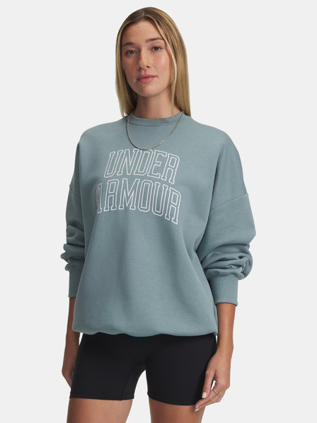 Under Armour Hanorac damă Under Armour Rival Flc OS Varsity Crew-GRN