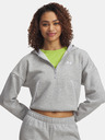 Under Armour Hanorac damă Under Armour Rival Flc Piped HZ Hoodie-GRY