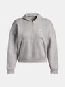 Under Armour Hanorac damă Under Armour Rival Flc Piped HZ Hoodie-GRY
