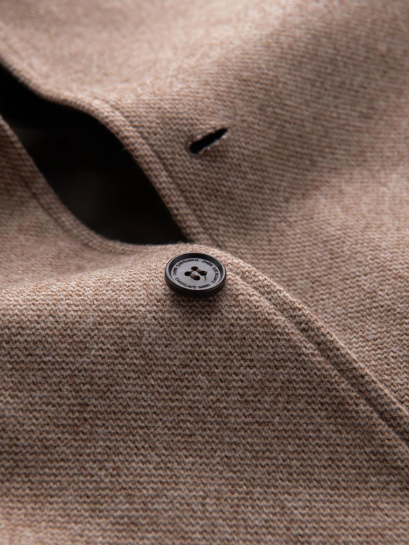 Ombre Clothing Palton bărbătesc melange lung cu glugă Ombre Clothing