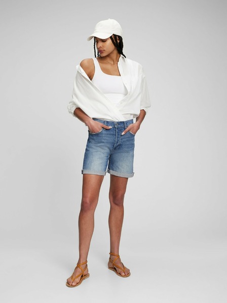 GAP Pantaloni scurți midi high rise GAP