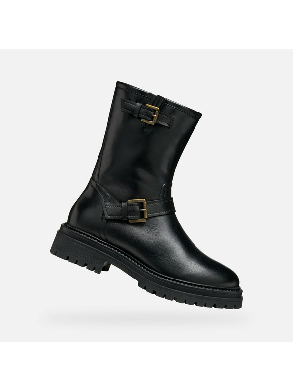 Geox Cizme de gleznă negre pentru femei Geox Iridea