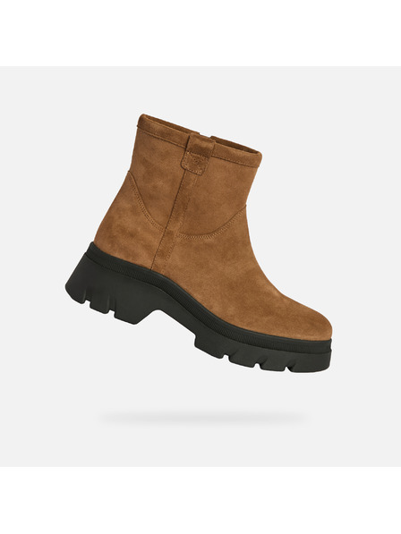 Geox Pantofi maro deschis Geox Pluette pentru femei