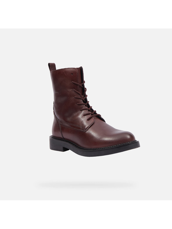 Geox Gheată de gleznă roșie-vin pentru femei Geox Serilda