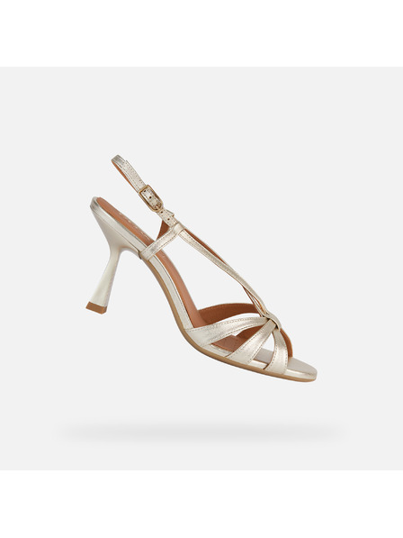 Geox Pantofi de damă cu toc argintii Geox Eraklia R 80