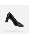 Geox Pantofi negri cu toc pentru femei Geox Walk