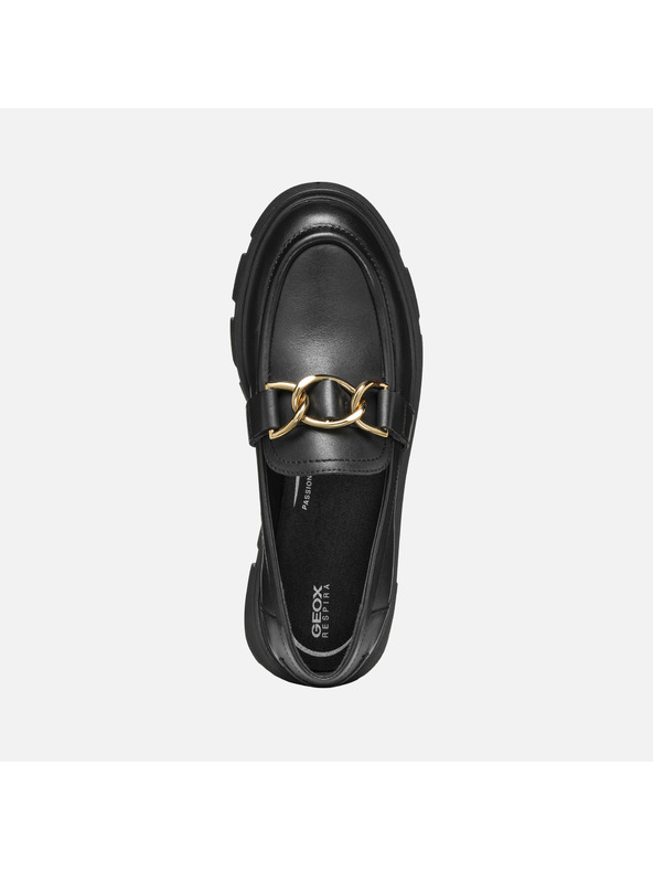 Geox Mocasini negri pentru femei Geox Vilde