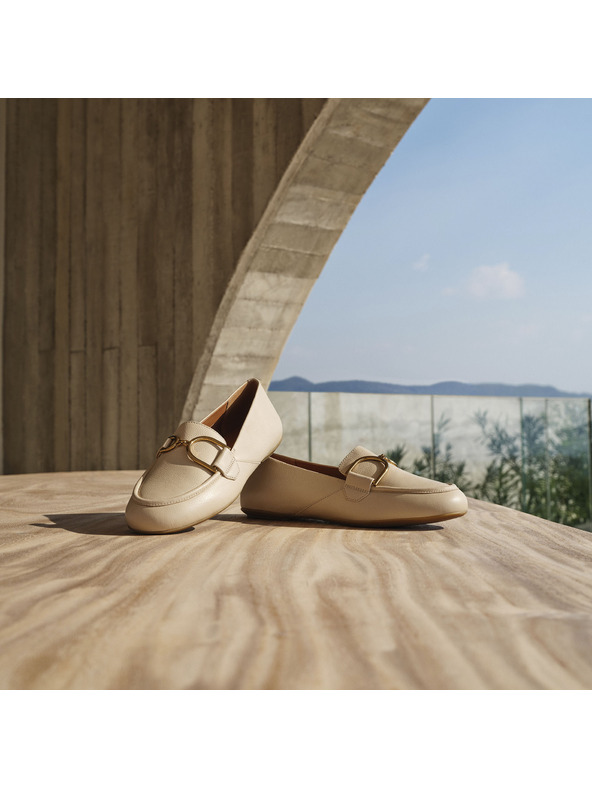 Geox Mocasini bej pentru femei Geox Palmaria