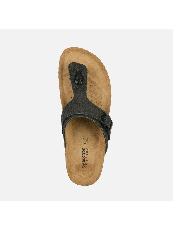 Geox Papuci gri închis pentru femei Geox Brionia