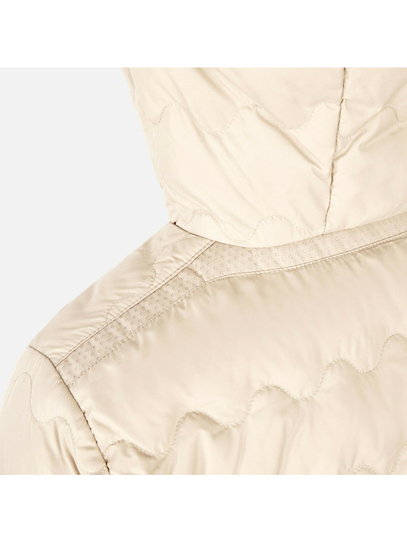 Geox Geox Myluse - Jachetă din puf în culoare cremă pentru femei