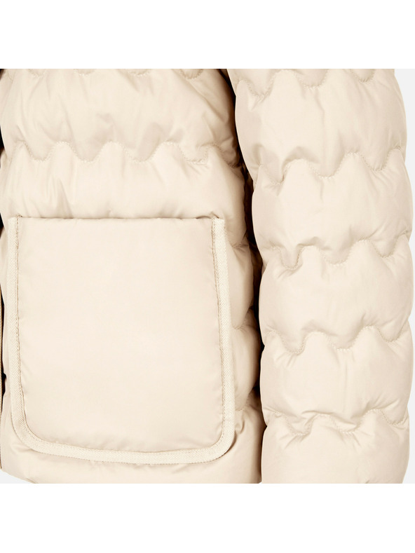 Geox Geox Myluse - Jachetă din puf în culoare cremă pentru femei