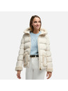 Geox Geox Vilde - Jachetă din puf în culoare cremă pentru femei