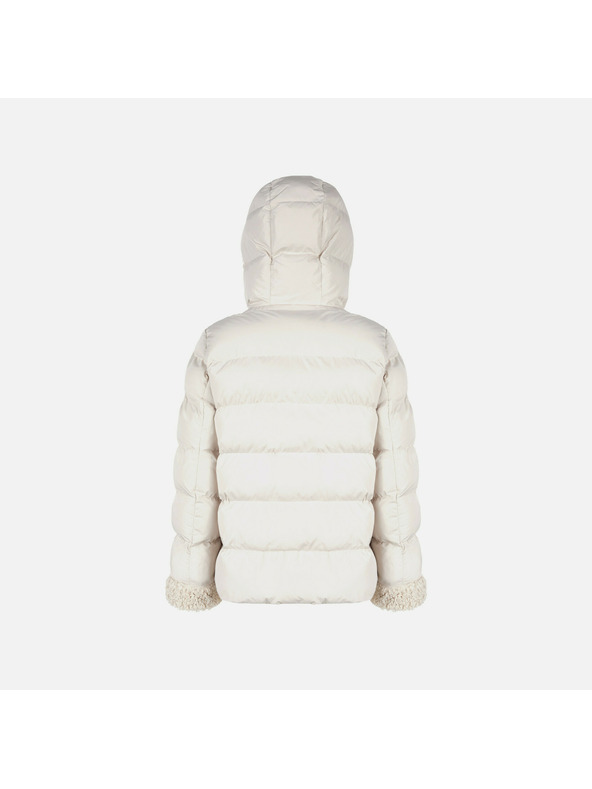Geox Geox Vilde - Jachetă din puf în culoare cremă pentru femei