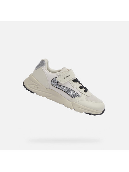 Geox Adidași albi pentru fete Geox Loftus