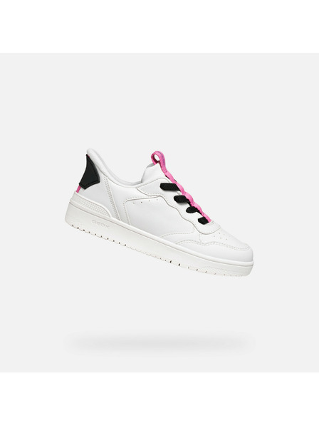 Geox Adidași albi pentru fete Geox Washiba Fast In