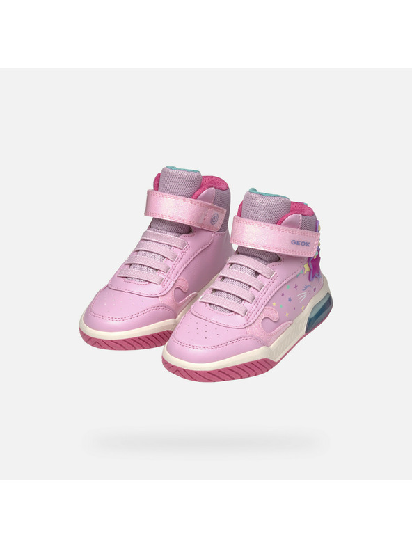 Geox Gheață roz iluminată pentru fete Geox Inek Girl